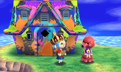 3DS - Animal Crossing Happy Home Designer - thème Splatoon