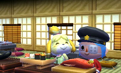 3DS - Animal Crossing Happy Home Designer - un dîner avec Marie !
